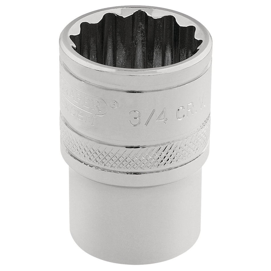 Draper-HI-TORQ®-12-Point-Socket,-3/8"-Sq.-Dr.,-3/4"