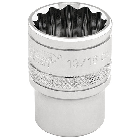 Draper-HI-TORQ®-12-Point-Socket,-3/8"-Sq.-Dr.,-13/16"