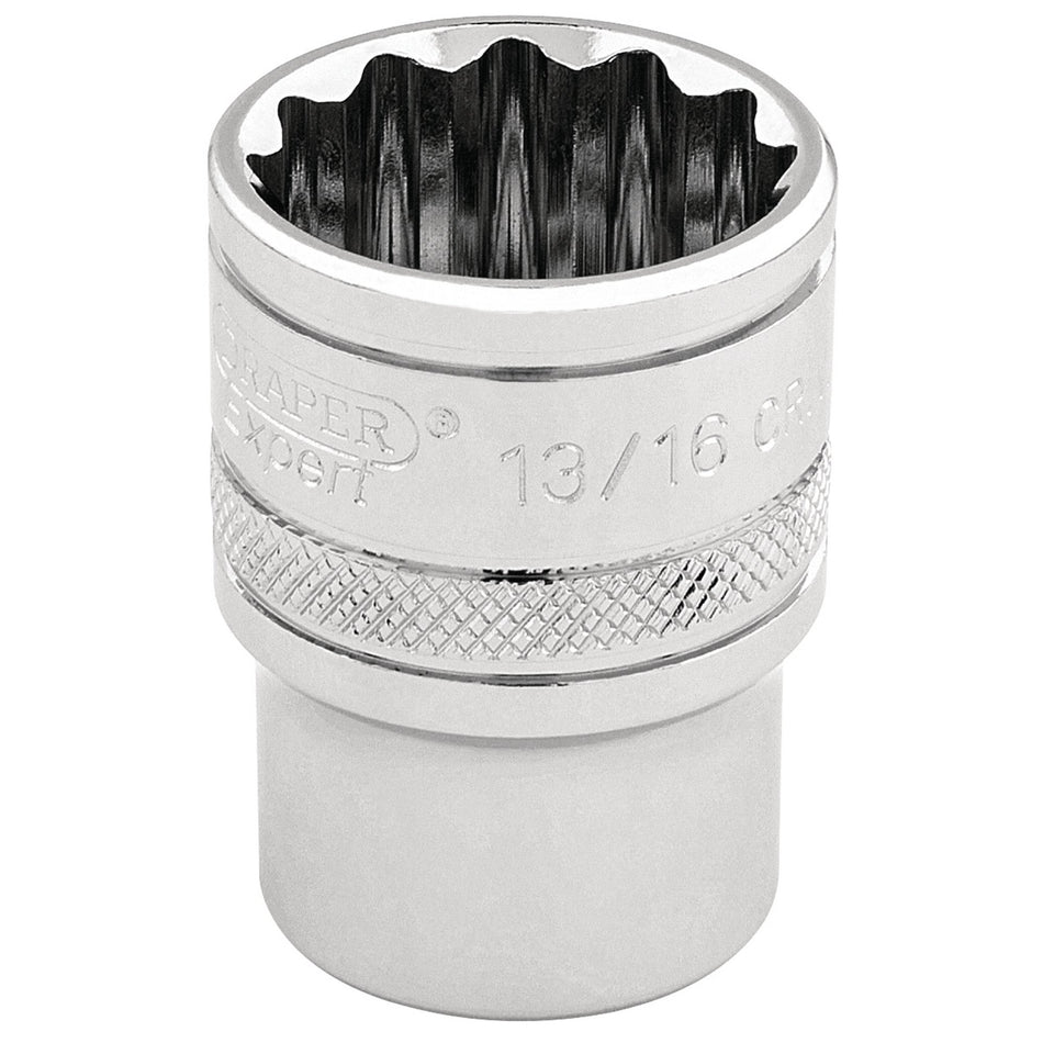 Draper-HI-TORQ®-12-Point-Socket,-3/8"-Sq.-Dr.,-13/16"
