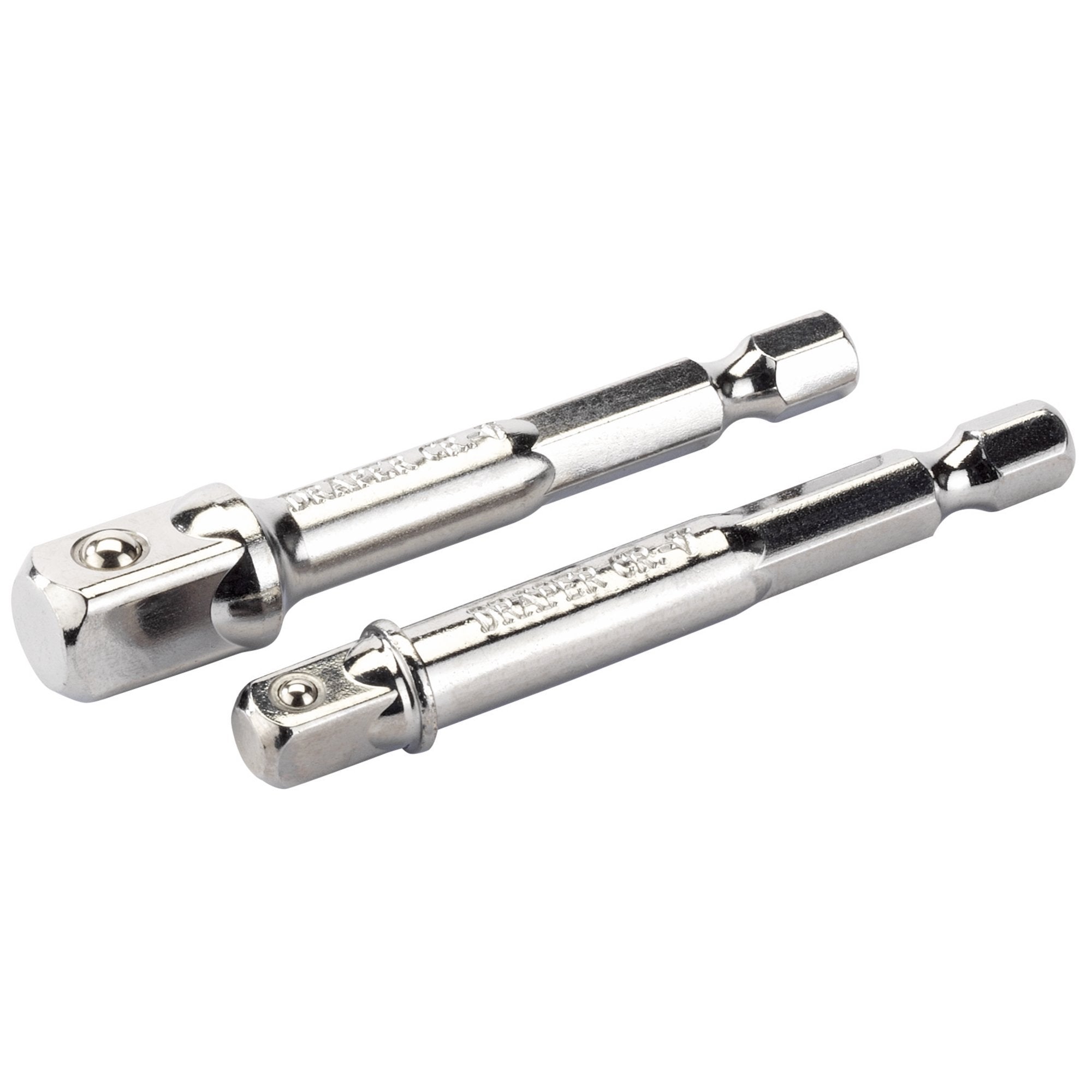 1/4"-Hex.-Socket-Drive-Adaptor-Set,-1-x-1/4"-Sq.-Dr.,-1-x-3/8"-Sq.-Dr.