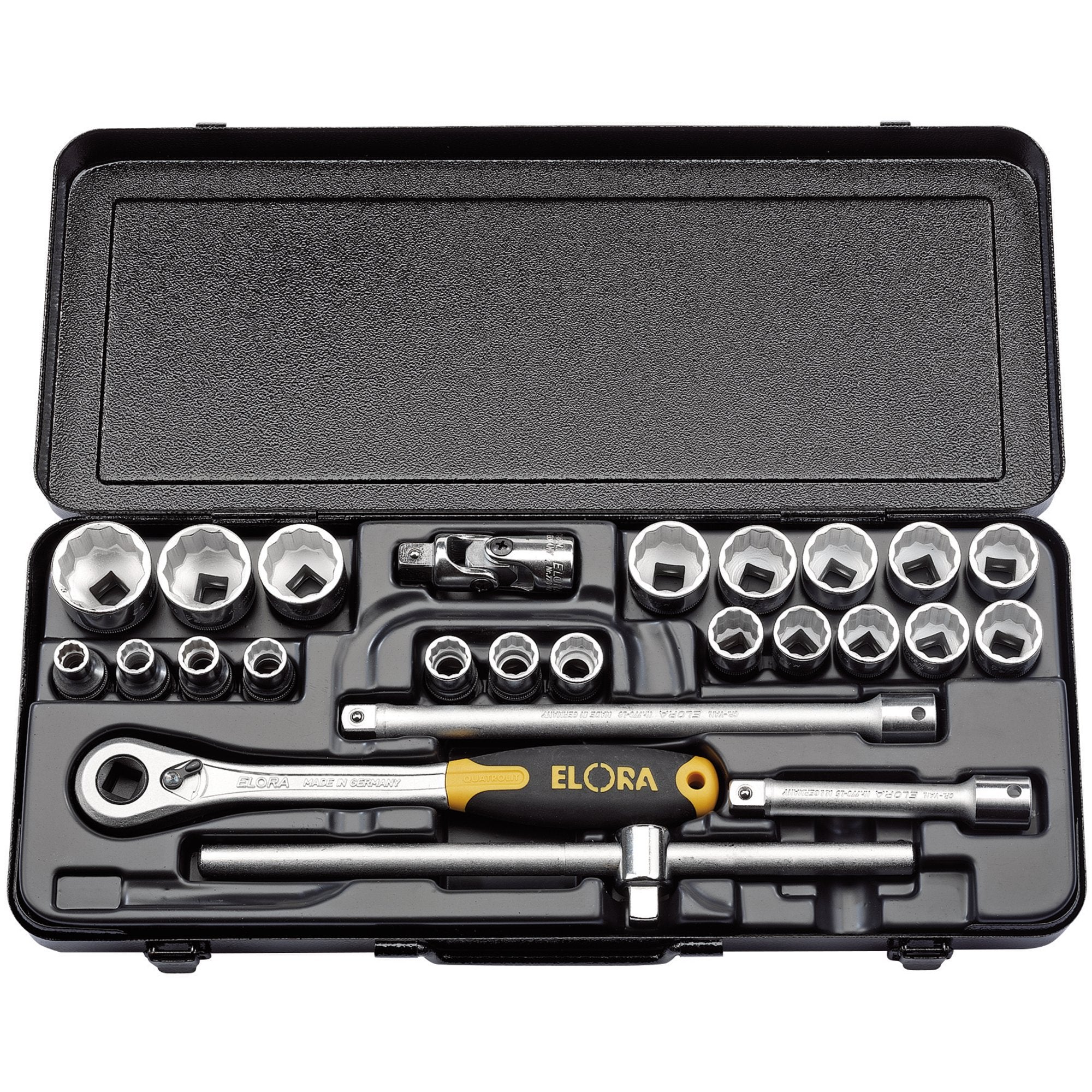 Elora-Metric-Socket-Set,-1/2"-Sq.-Dr.-(25-Piece)