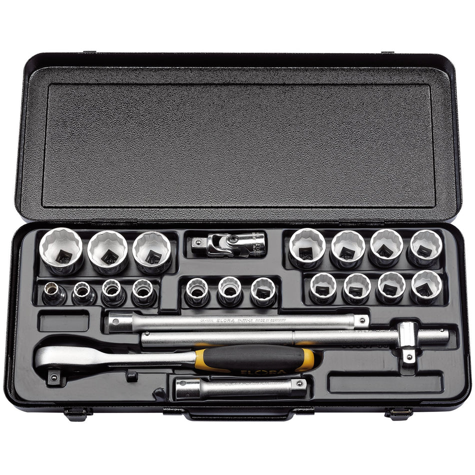 Elora-Imperial-Socket-Set,-1/2"-Sq.-Dr.-(23-Piece)
