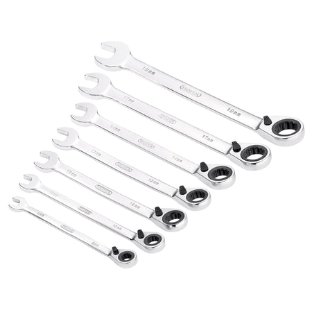 Draper-HI-TORQ®-Metric-Reversible-Ratcheting-Combination-Spanner-Set-(7-Piece)