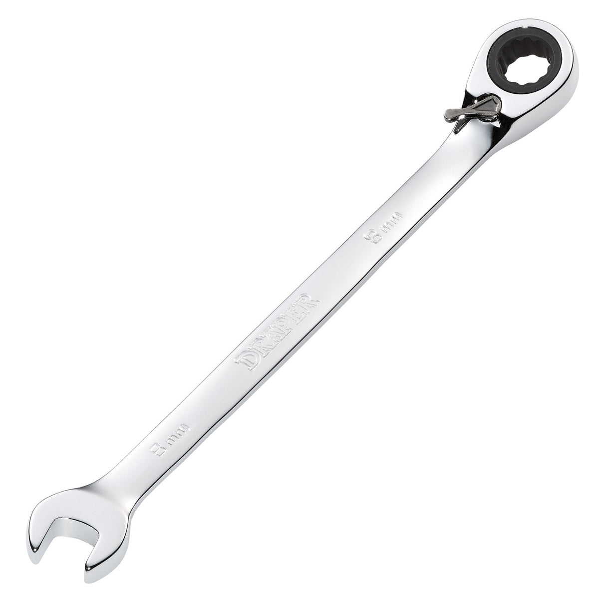 Draper-HI-TORQ®-Metric-Reversible-Ratcheting-Combination-Spanner,-8mm