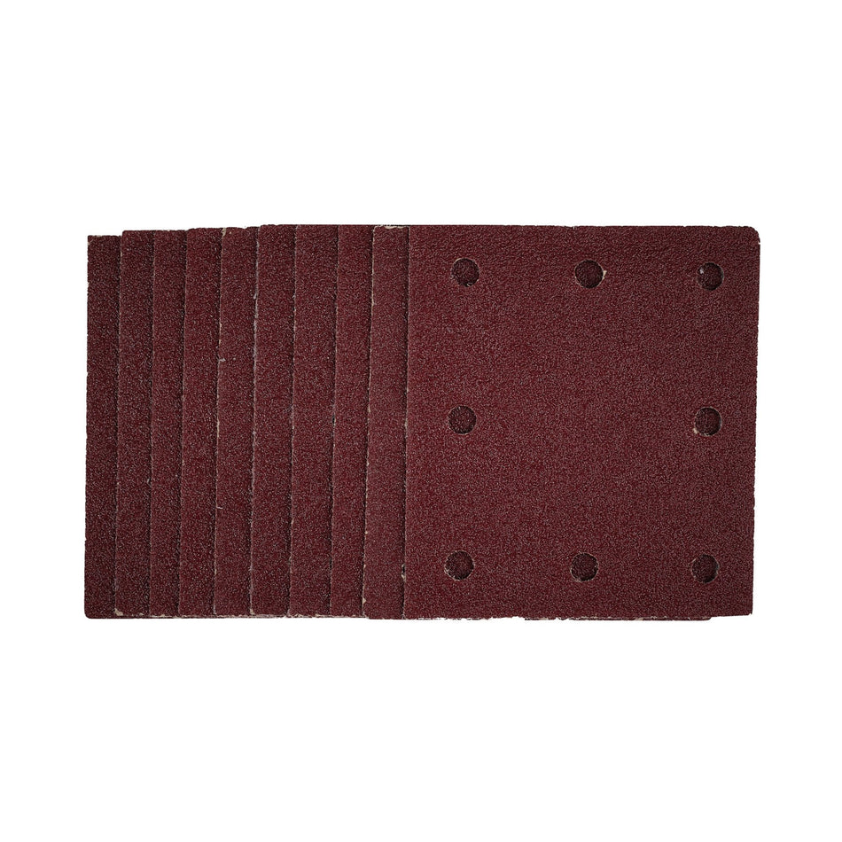 1/4-Sanding-Sheets-with-Hook-and-Loop,-115-x-105mm,-40-Grit-(Pack-of-10)