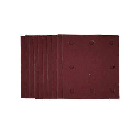 1/4-Sanding-Sheets-with-Hook-and-Loop,-115-x-105mm,-120-Grit-(Pack-of-10)