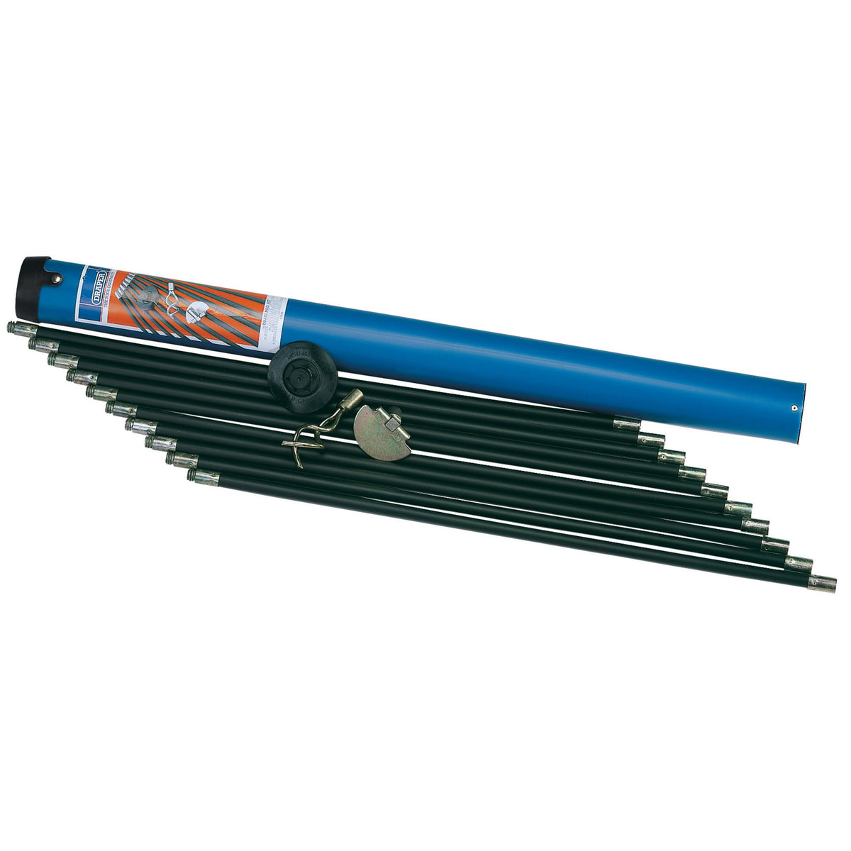 Polypropylene-Drain-Rod-Set-in-Case,-9m-(13-Piece)