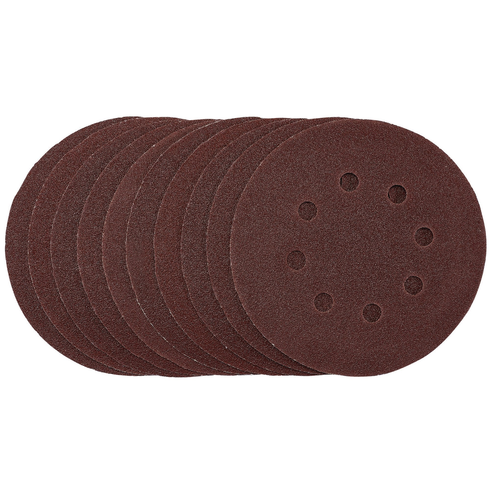 Punched-Sanding-Discs,-125mm,-Hook-&-Loop,-80-Grit,-(Pack-of-10)