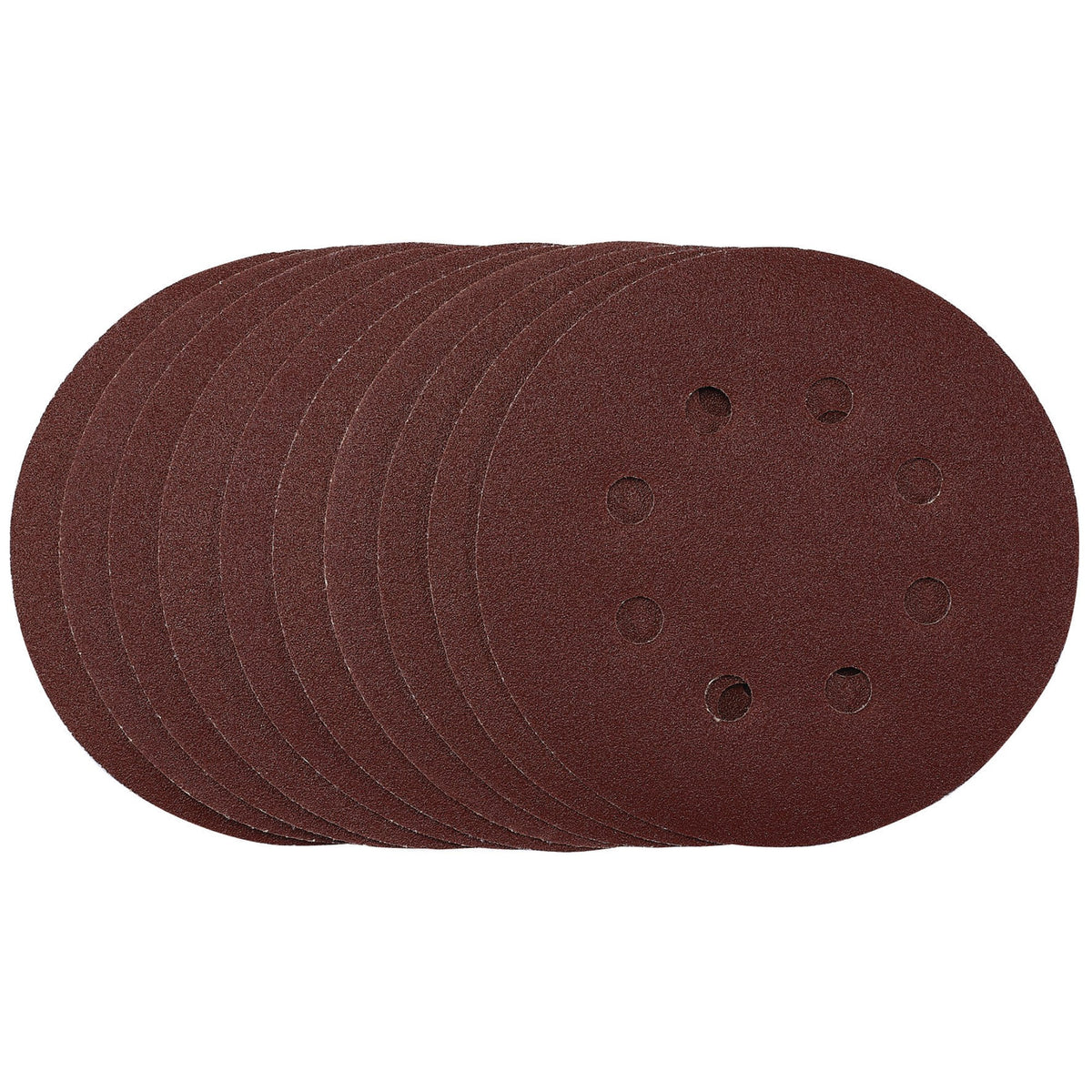 Punched-Sanding-Discs,-125mm,-Hook-&-Loop,-120-Grit,-(Pack-of-10)
