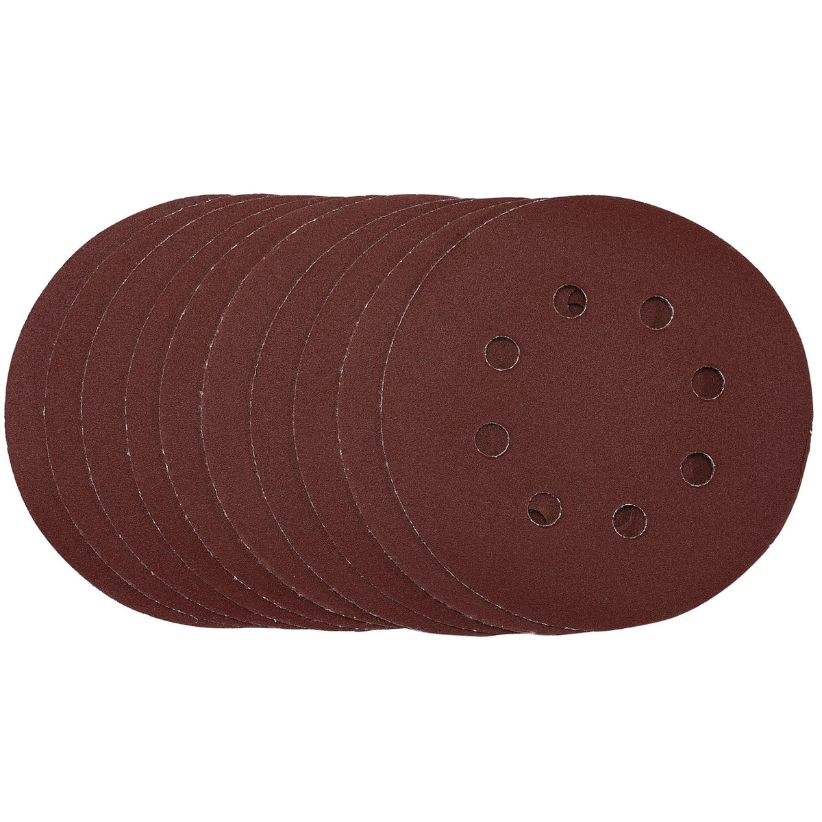 Punched-Sanding-Discs,-125mm,-Hook-&-Loop,-240-Grit,-(Pack-of-10)