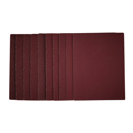 1/4-Sanding-Sheets,-115-x-150mm,-Assorted-Grit-(Pack-of-10)
