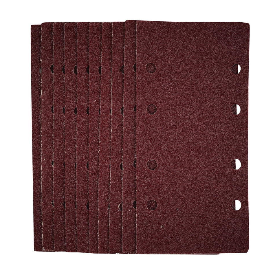 1/3-Sanding-Sheets-with-Hook-and-Loop,-93-x-190mm,-40-Grit-(Pack-of-10)
