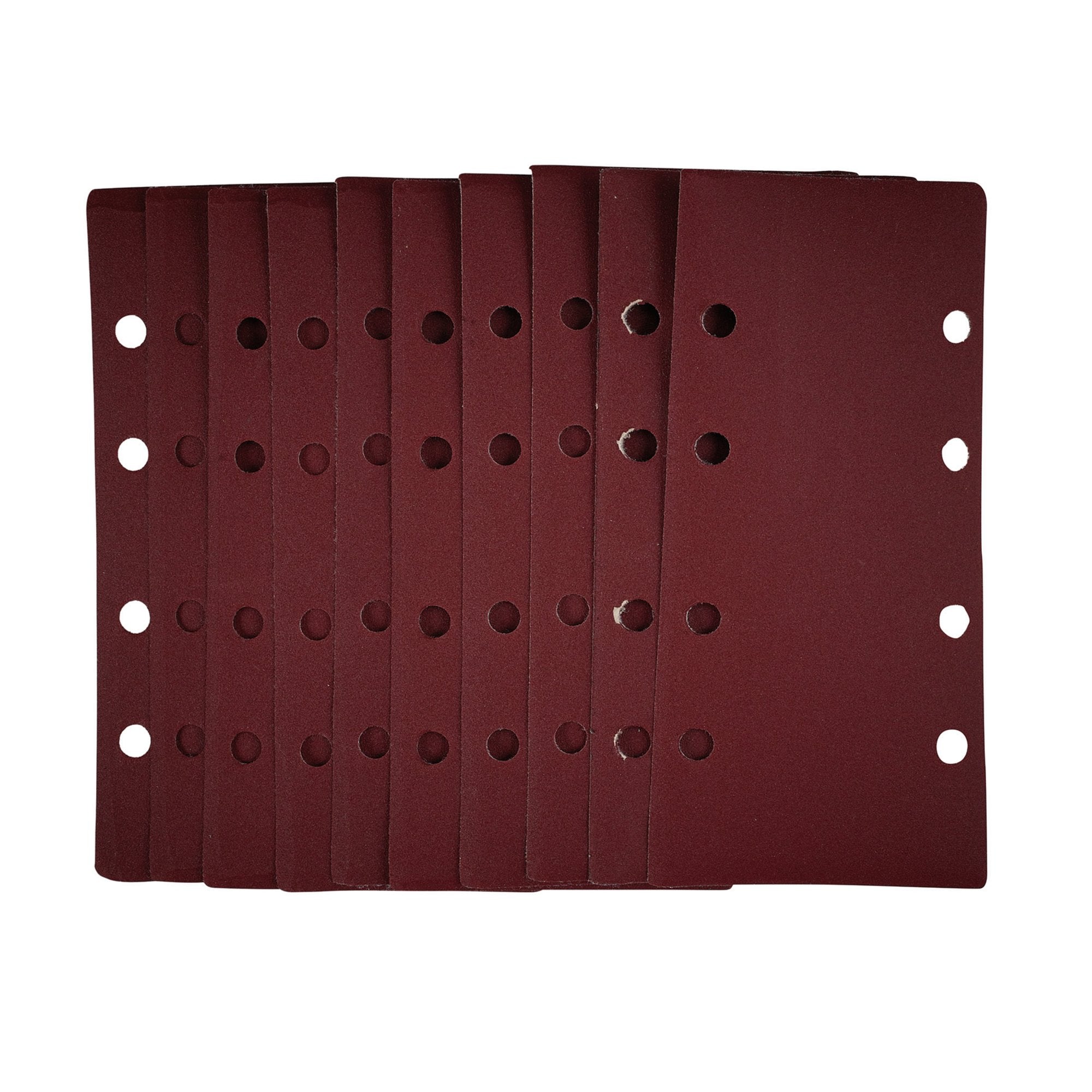 1/3-Sanding-Sheets-with-Hook-and-Loop,-93-x-190mm,-240-Grit-(Pack-of-10)