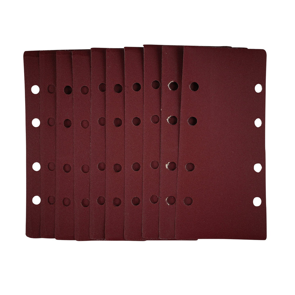1/3-Sanding-Sheets-with-Hook-and-Loop,-93-x-190mm,-240-Grit-(Pack-of-10)