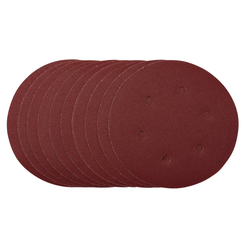 Sanding-Discs,-150mm,-Hook-&-Loop,-120-Grit,-(Pack-of-10)