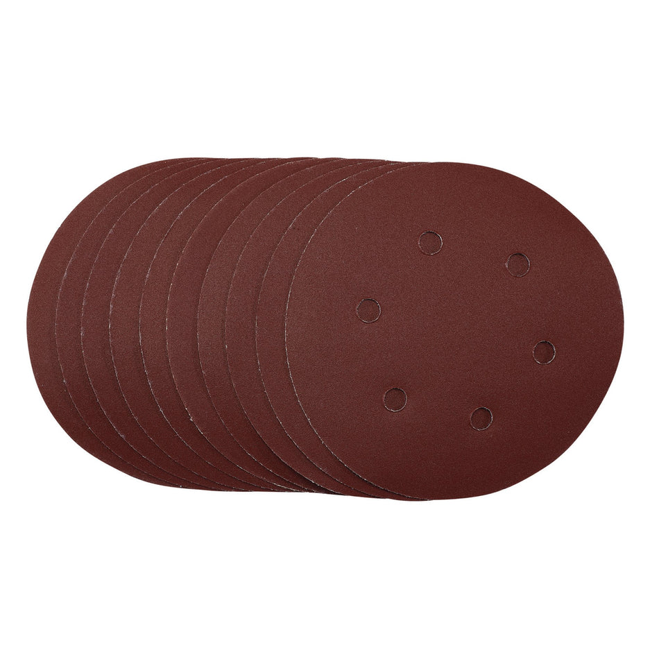 Sanding-Discs,-150mm,-Hook-&-Loop,-240-Grit,-(Pack-of-10)