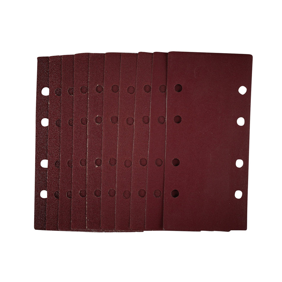 1/3-Sanding-Sheets-with-Hook-and-Loop,-93-x-190mm,-Assorted-Grit-(Pack-of-10)