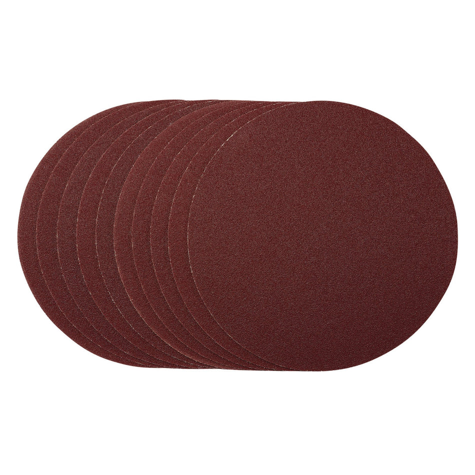 Sanding-Discs,-180mm,-Hook-&-Loop,-80-Grit,-(Pack-of-10)