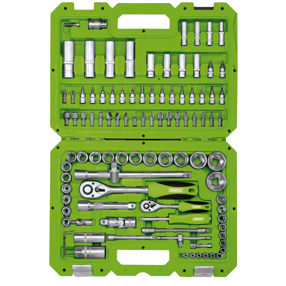Metric-Socket-Set,-1/4”-and-1/2”-Sq.-Dr.-(100-Piece)