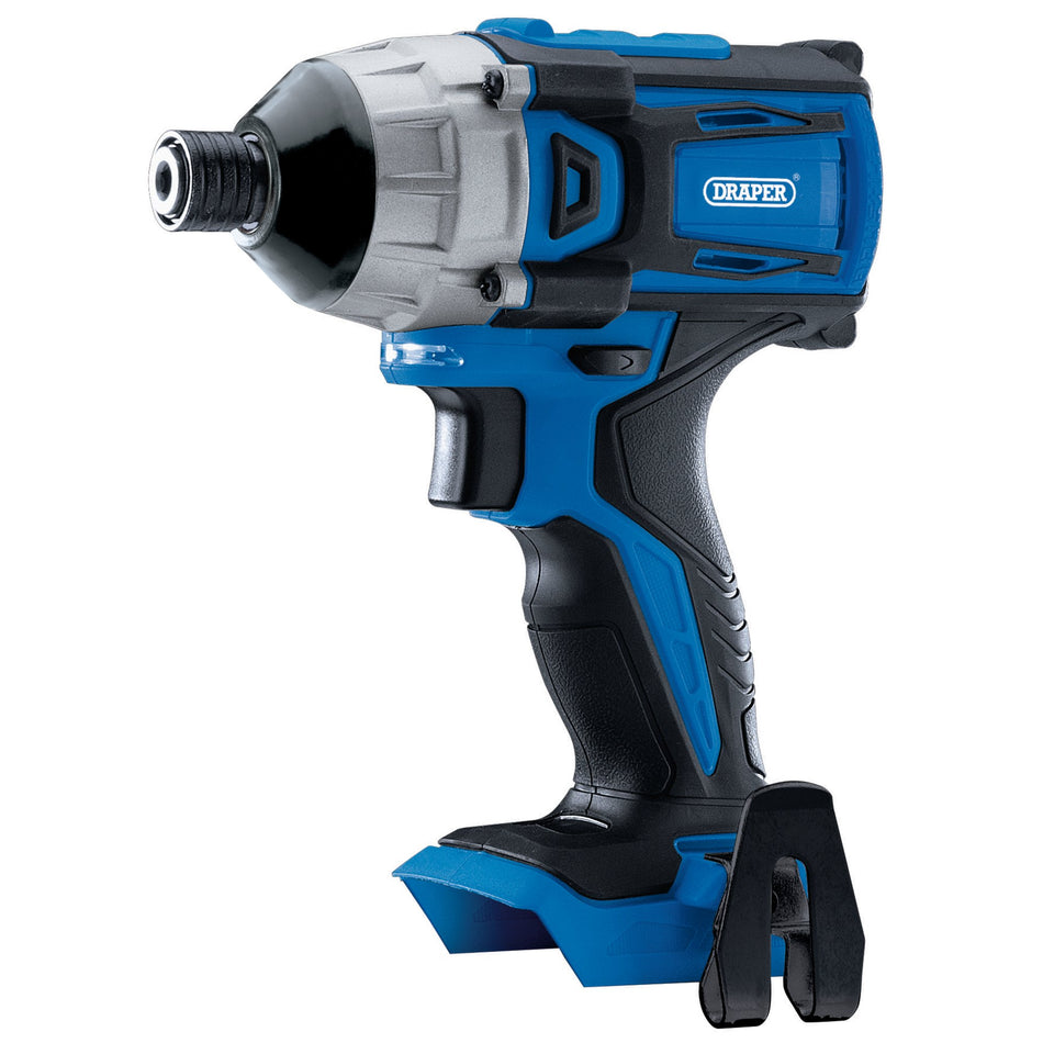 D20-20V-Brushless-Impact-Driver,-1/4"-Hex.,-180Nm-(Sold-Bare)