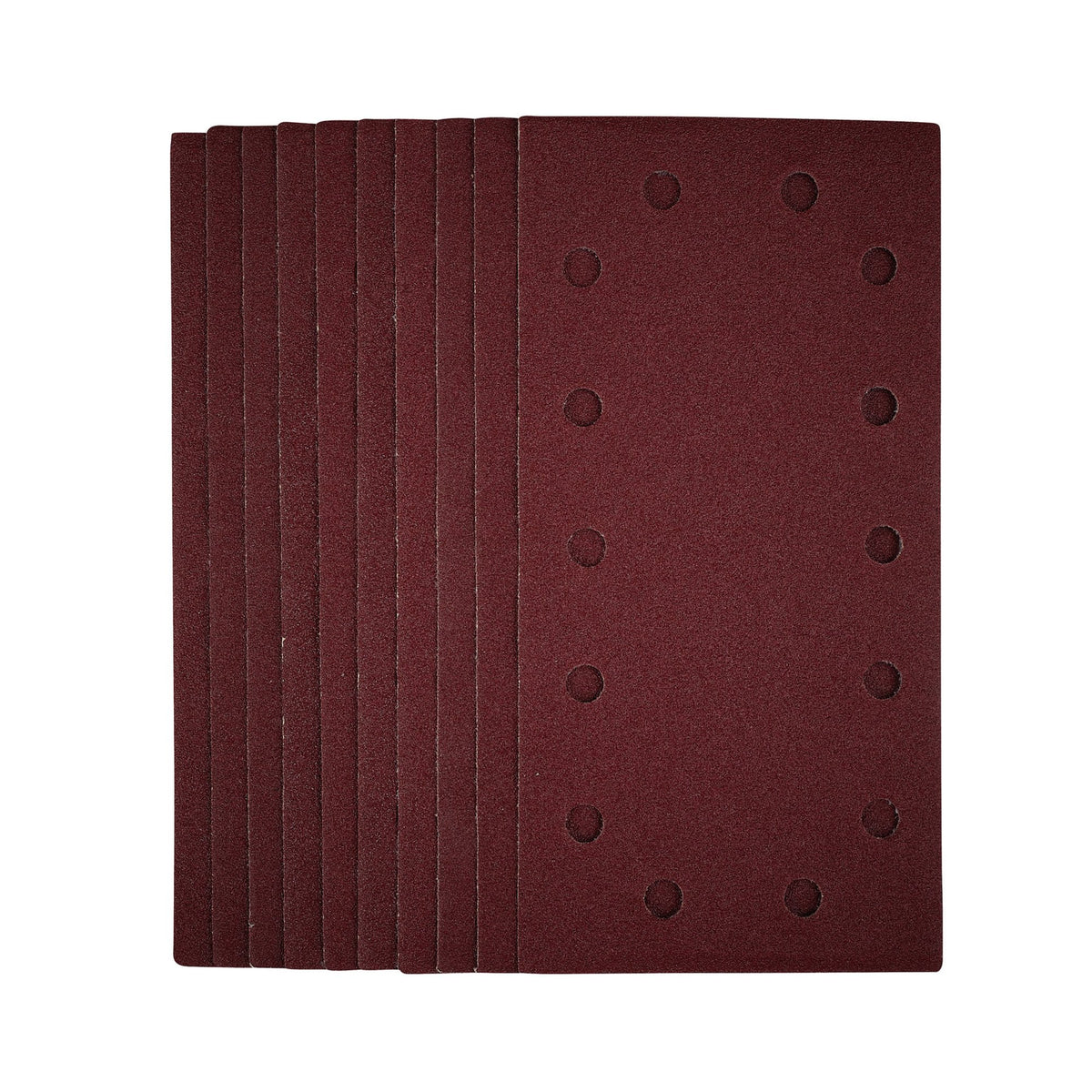 1/2-Sanding-Sheets-with-Hook-and-Loop,-115-x-230mm,-80-Grit-(Pack-of-10)
