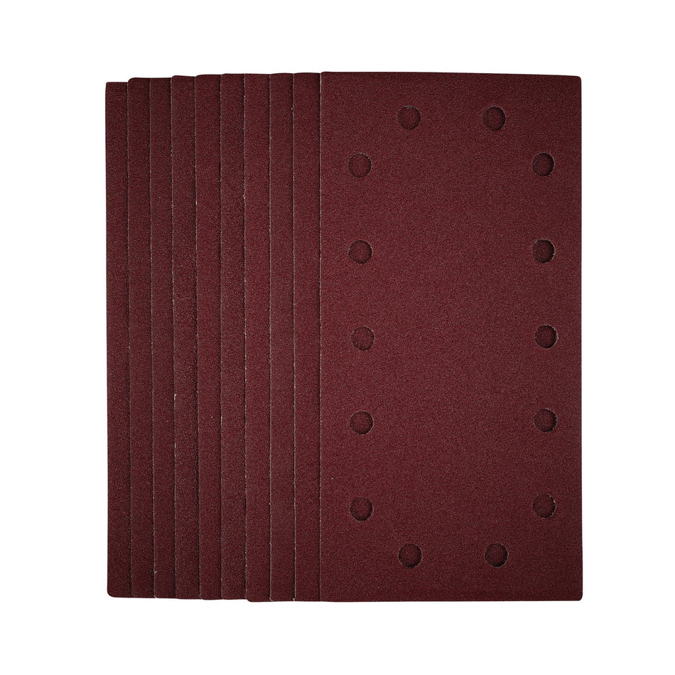1/2-Sanding-Sheets-with-Hook-and-Loop,-115-x-230mm,-80-Grit-(Pack-of-10)