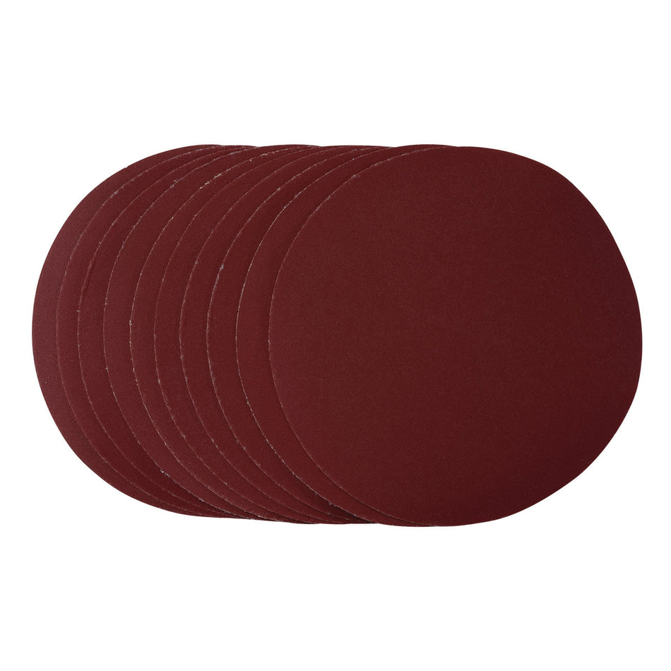 Sanding-Discs,-180mm,-Hook-&-Loop,-320-Grit,-(Pack-of-10)