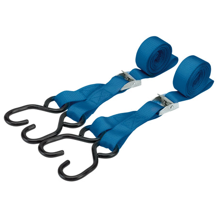 Ratcheting-Tie-Down-Straps,-2.5m-x-25mm,-125kg-(2-Piece)