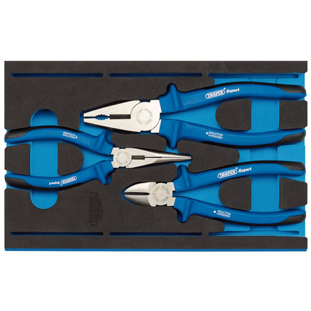 Draper-Expert-Heavy-Duty-Plier-Set-in-1/4-Drawer-EVA-Insert-Tray-(3-Piece)