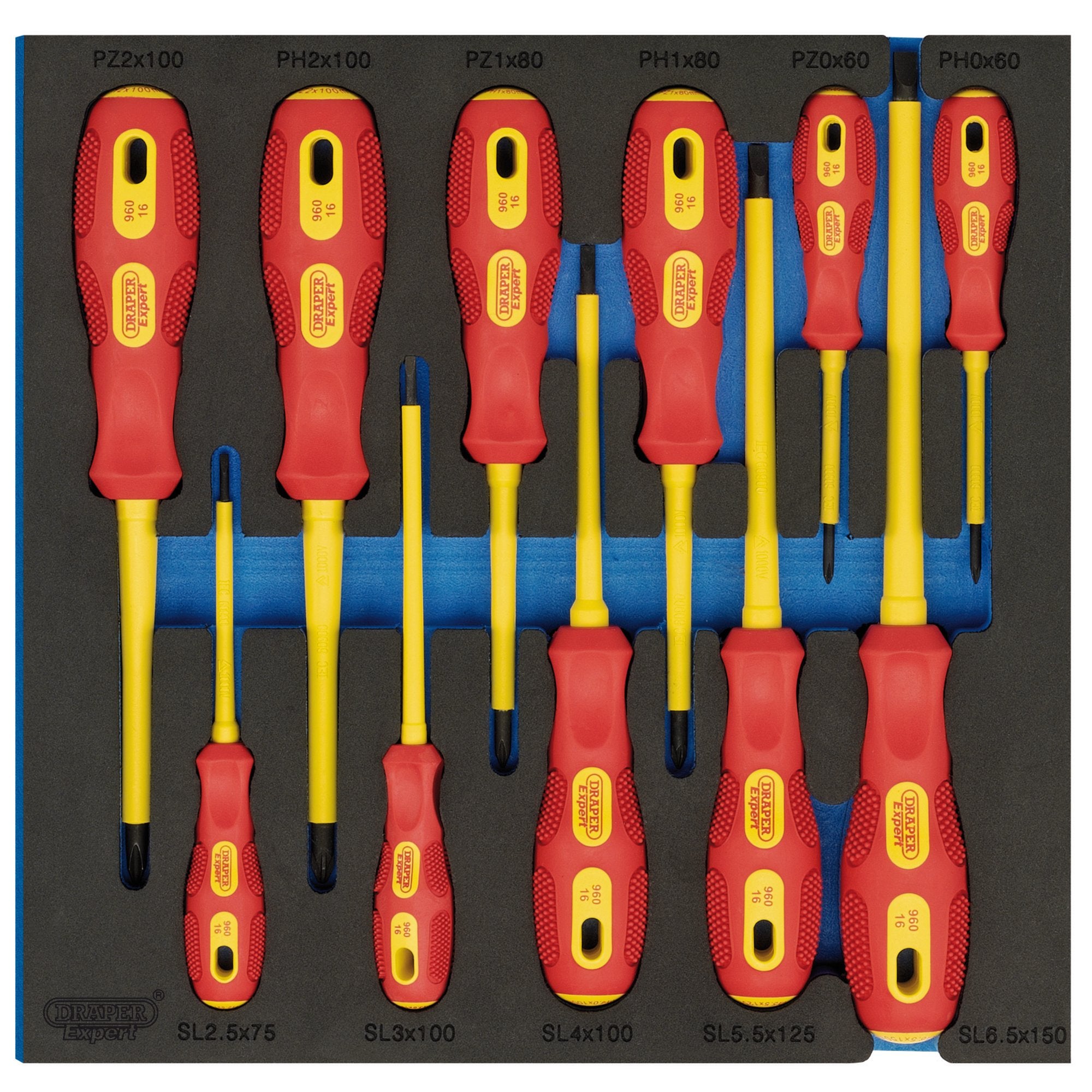 Expert-Quality-VDE-Screwdriver-Set-in-1/2-Drawer-EVA-Insert-Tray-(11-Piece)