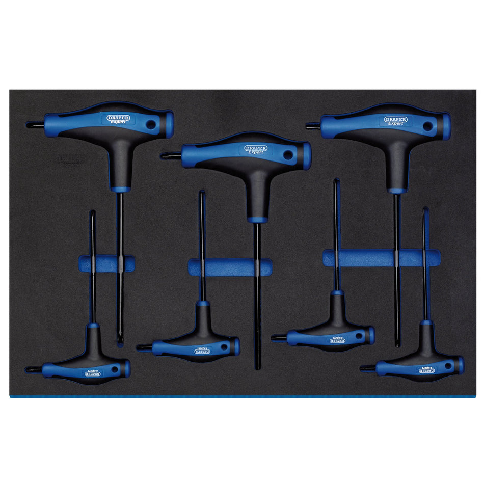 Draper-TX-STAR®-T'-Handle-Key-Set-in-3/4-Drawer-EVA-Insert-Tray-(7-Piece)