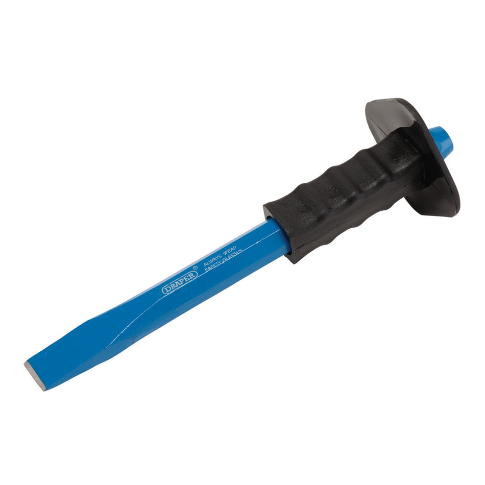 Octagonal-Shank-Cold-Chisel-with-Hand-Guard,-25-x-300mm-(Sold-Loose)