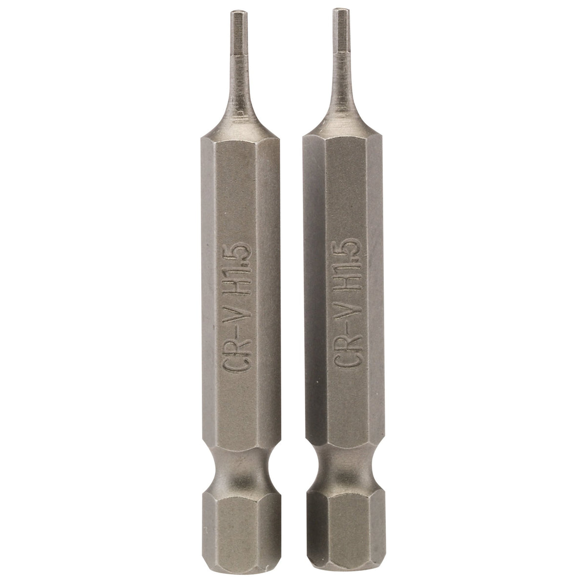 Hexagonal-Insert-Bit,-1.5mm,-1/4"-Hex,-50mm-Long-(Pack-of-2)
