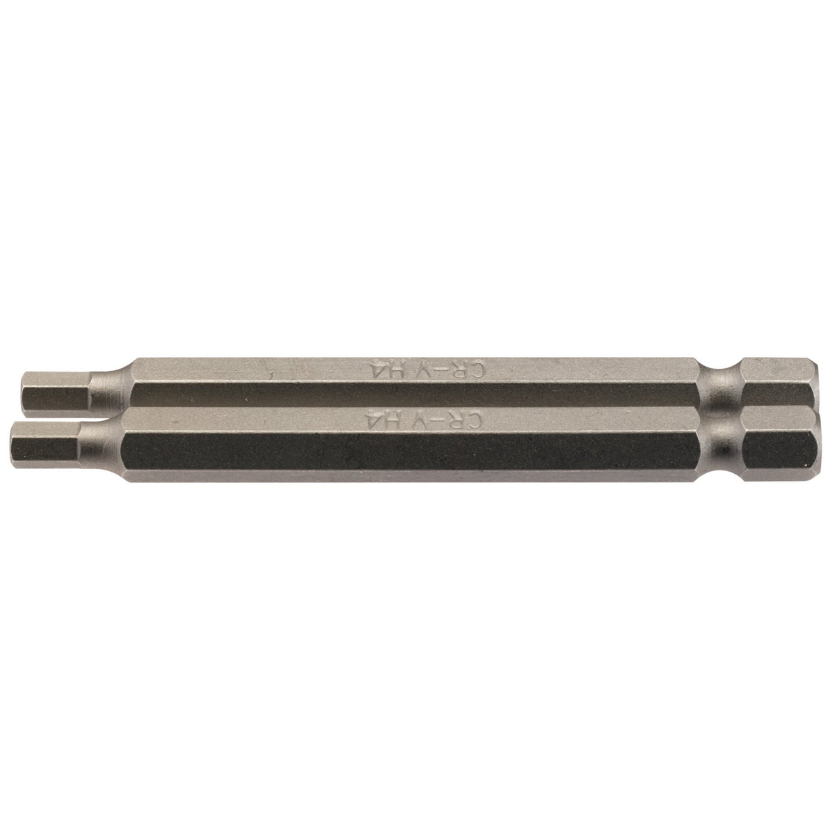Hexagonal-Insert-Bit,-4mm,-1/4"-Hex,-75mm-Long-(Pack-of-2)