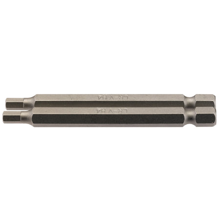 Hexagonal-Insert-Bit,-4mm,-1/4"-Hex,-75mm-Long-(Pack-of-2)