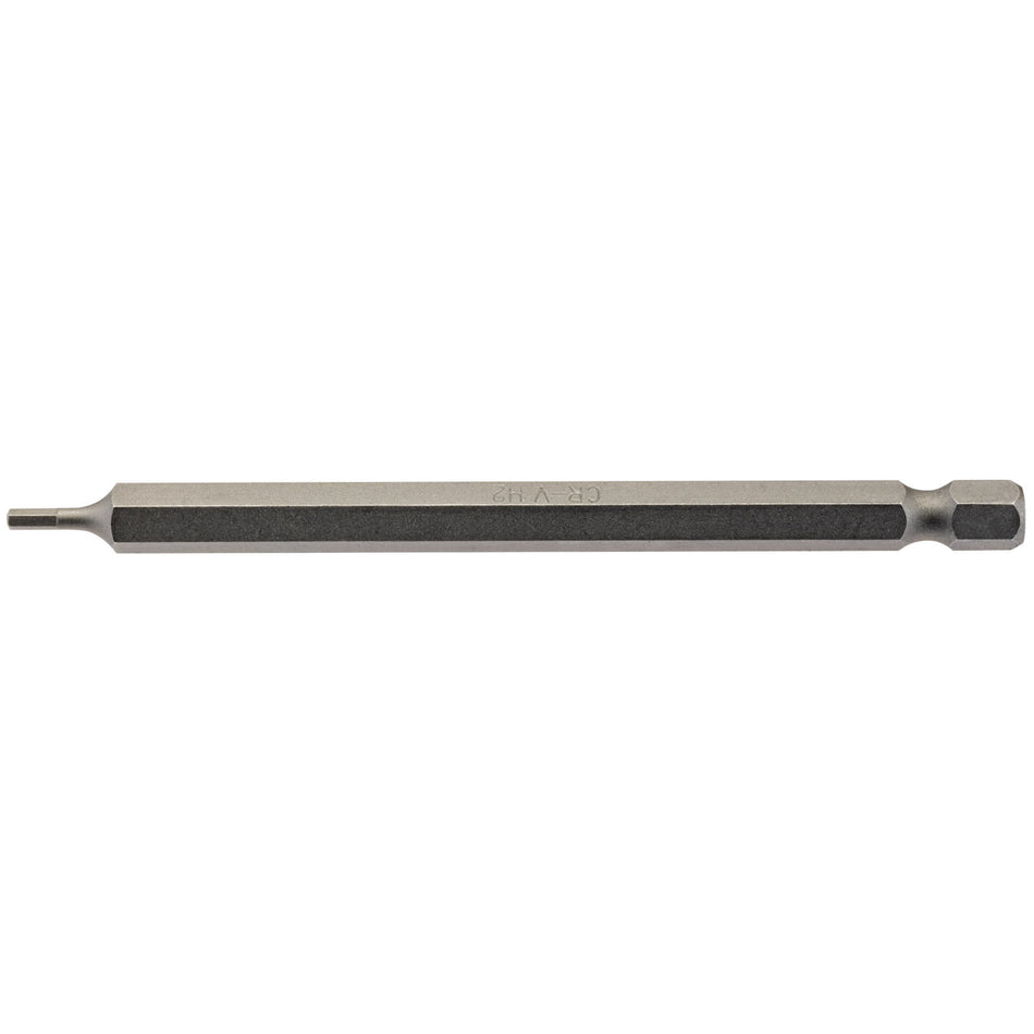 Hexagonal-Insert-Bit,-2mm,-1/4"-Hex,-100mm-Long-(Pack-of-1)