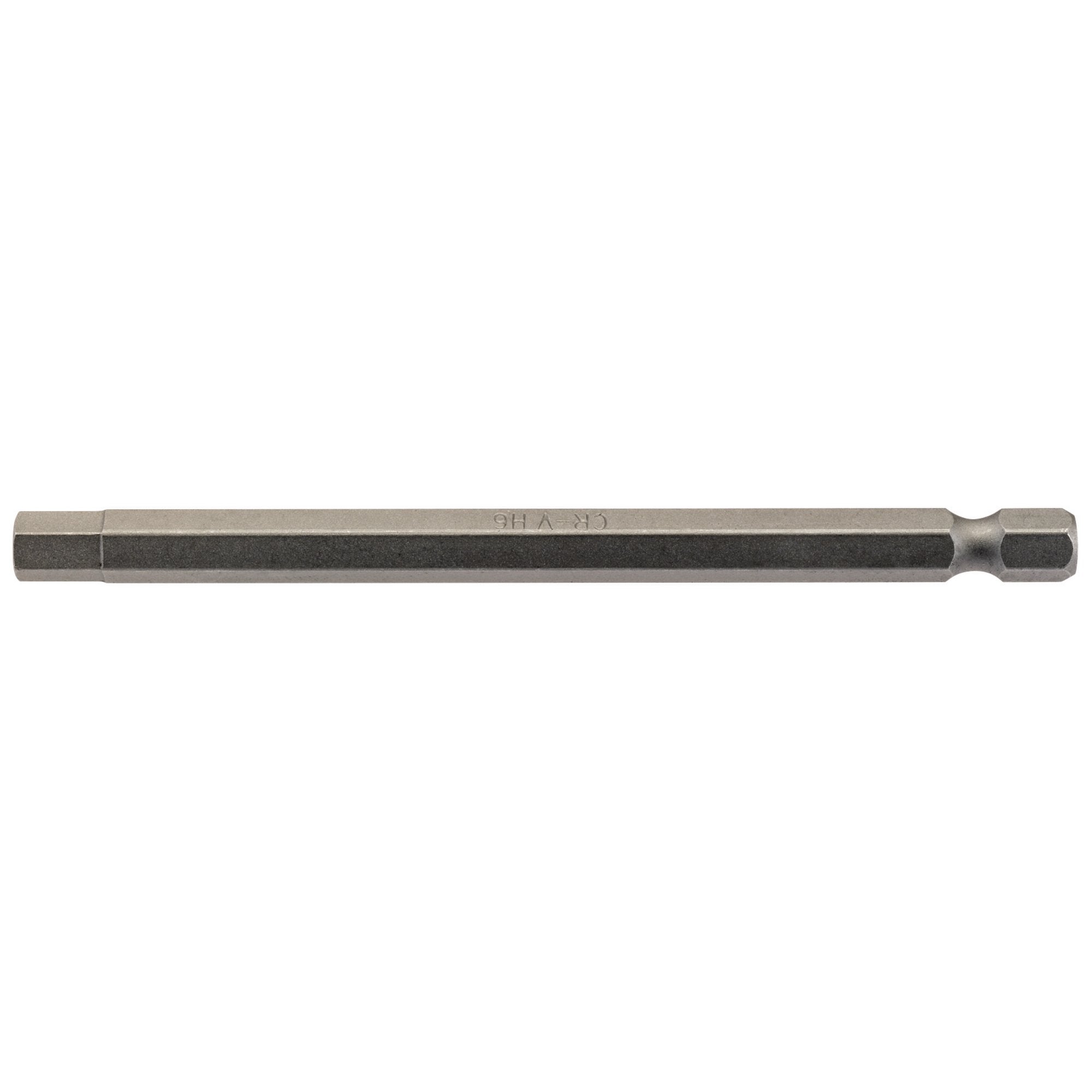 Hexagonal-Insert-Bit,-6mm,-1/4"-Hex,-100mm-Long-(Pack-of-1)