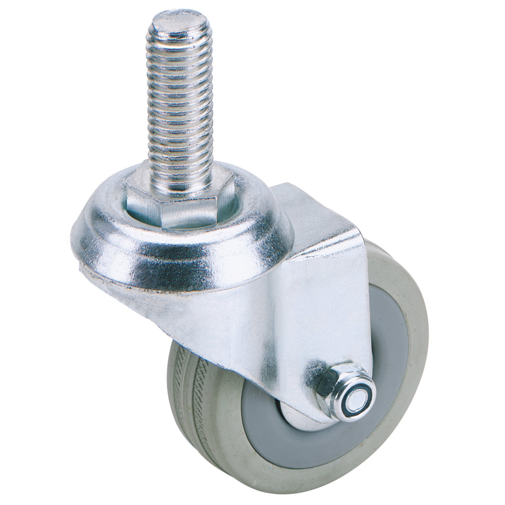 Swivel-Bolt-Fixing-Rubber-Castor,-50mm-Diameter,-S.W.L.-50kg
