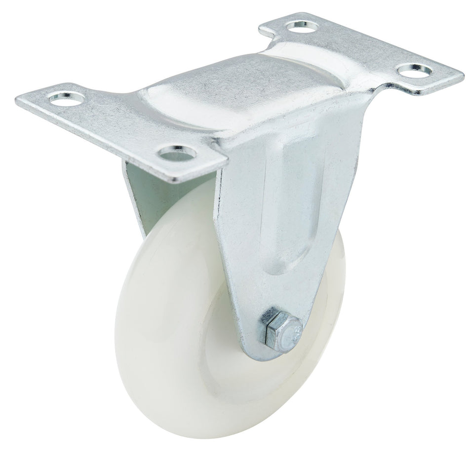 Fixed-Plate-Fixing-Nylon-Wheel,-75mm-Diameter,-S.W.L.-100kg