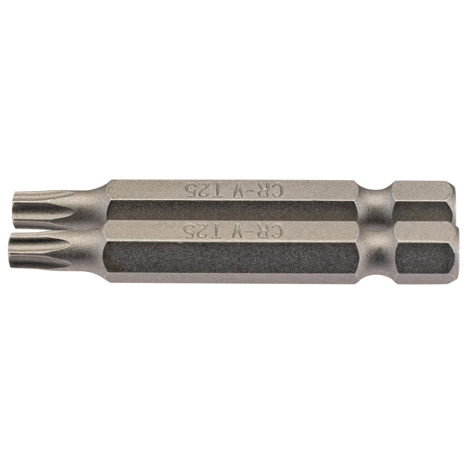 Draper-TX-STAR®-Insert-Bit,-1/4"-Hex,-50mm-Long,-T25-(Pack-of-2)