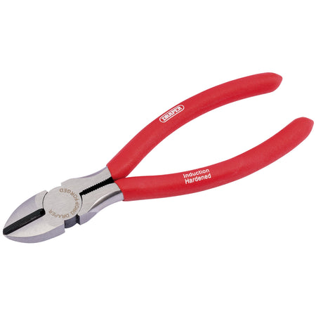Draper-Redline®-Diagonal-Side-Cutter-with-PVC-Dipped-Handles,-160mm