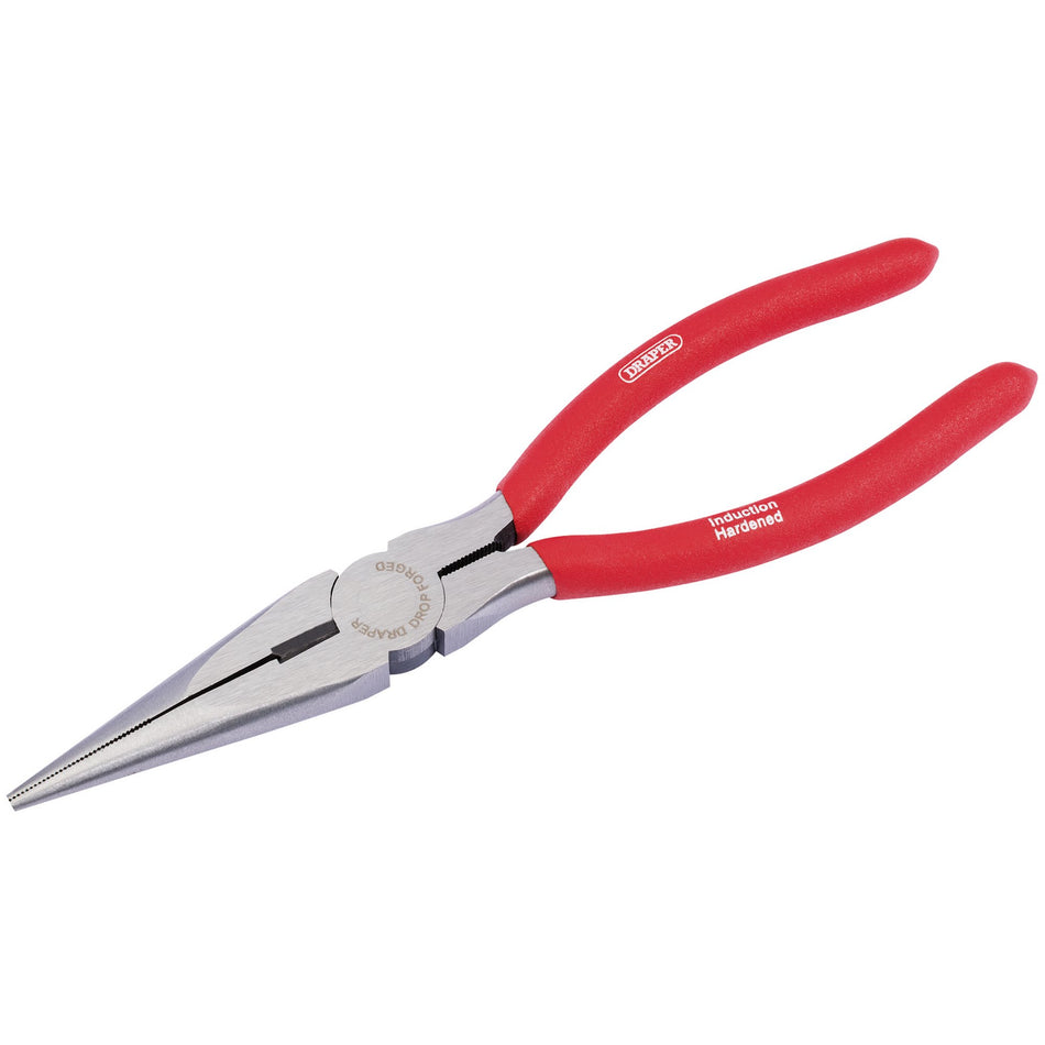 Draper-Redline®-Long-Nose-Plier-with-PVC-Dipped-Handle,-200mm