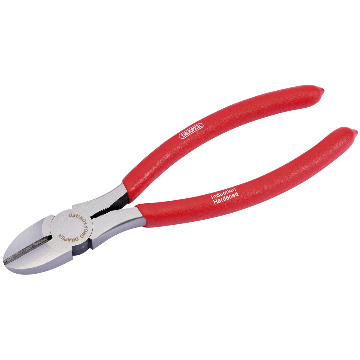 Draper-Redline®-Diagonal-Side-Cutter-with-PVC-Dipped-Handles,-190mm
