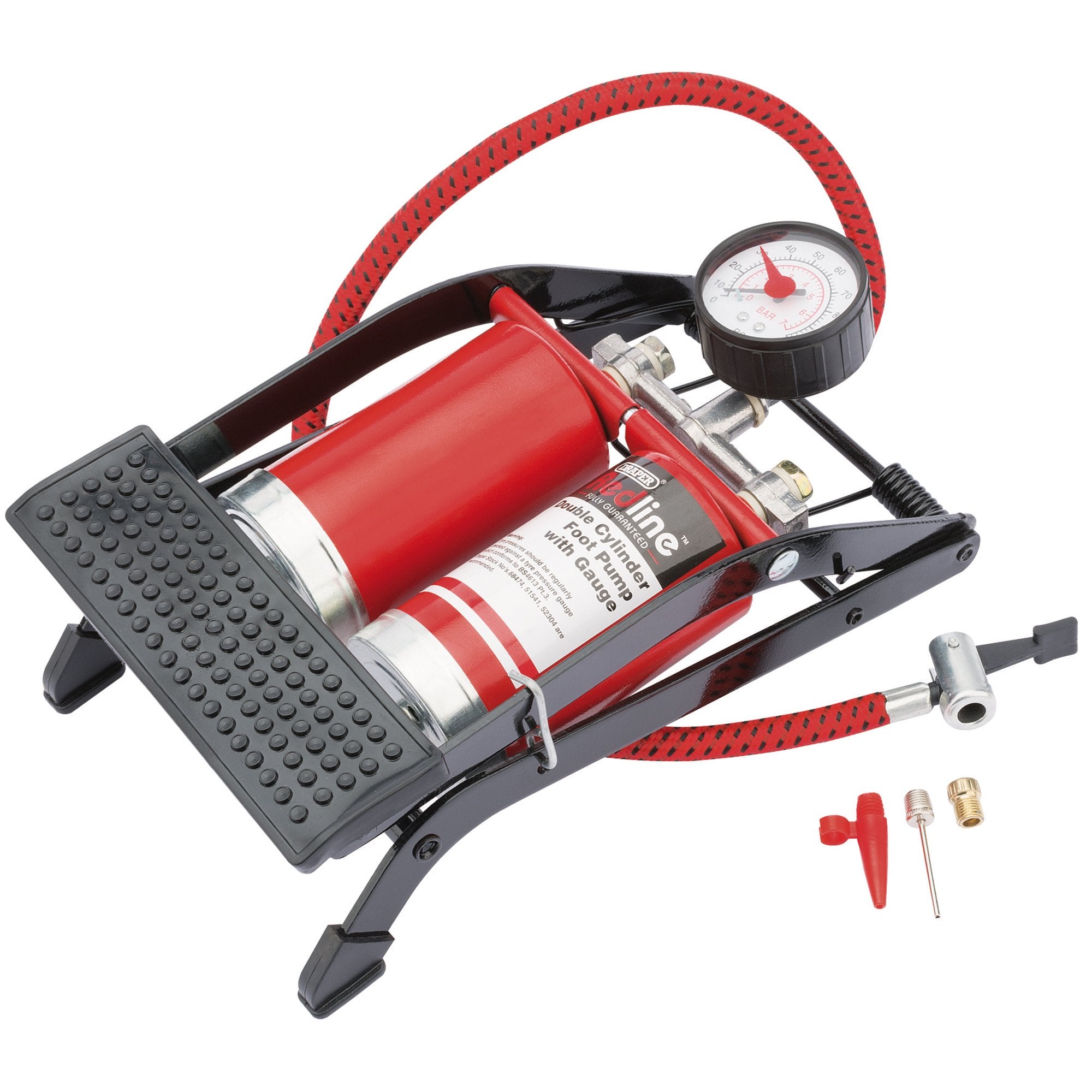 Draper-Redline®-Double-Cylinder-Foot-Pump