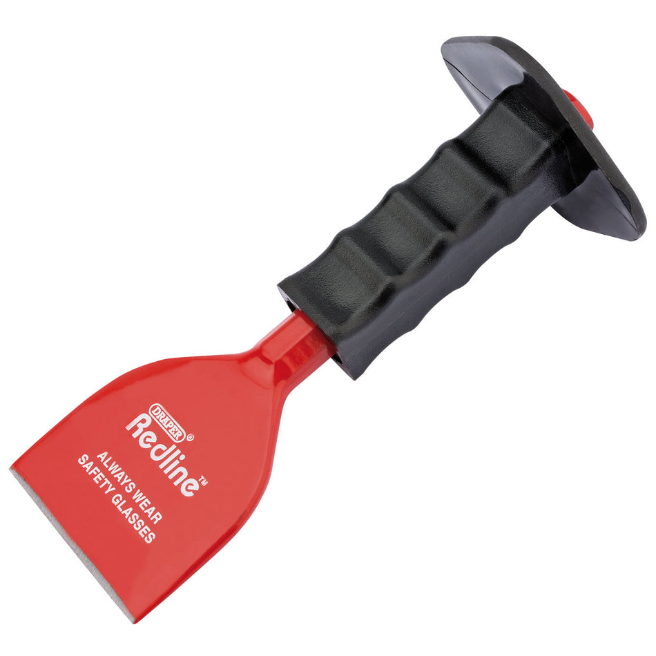 Draper-Redline®-Brick-Bolster-with-Hand-Guard,-75-x-220mm