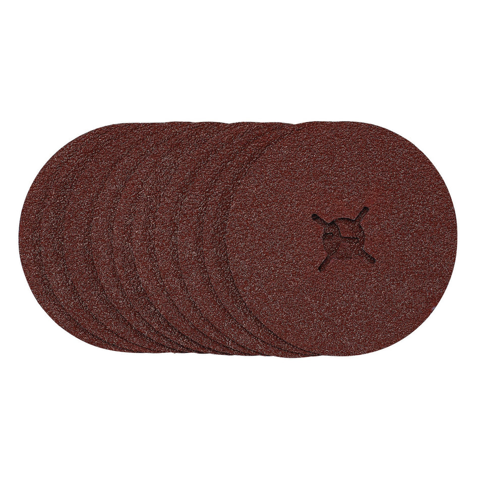Fibre-Sanding-Discs,-125mm,-36-Grit,-(Pack-of-10)