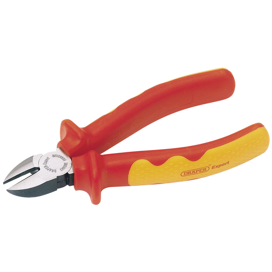 VDE-Approved-Fully-Insulated-Diagonal-Side-Cutter,-140mm
