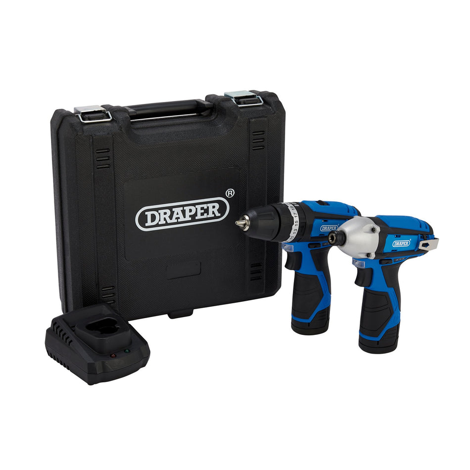 12V-Combi-Drill-&-Impact-Driver,-2-x-1.5Ah-Batteries,-1-x-Fast-Charger