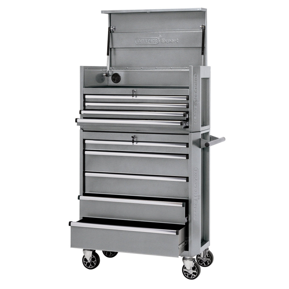 Draper-Expert-Combined-Roller-Cabinet-and-Tool-Chest,-9-Drawer,-36"