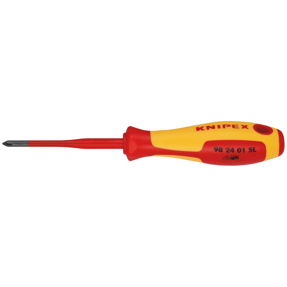 KNIPEX-98-24-01-SL-VDE-Insulated-Phillips-Screwdriver,-PH1-x-80mm---Slim